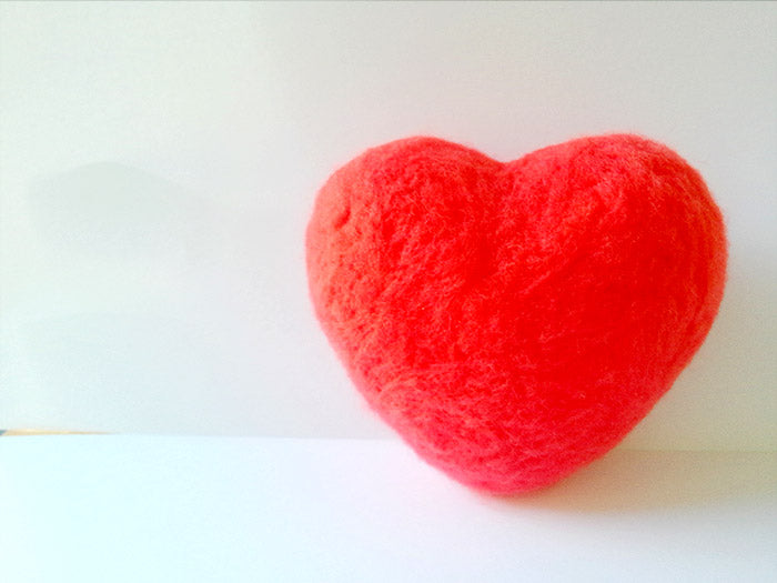 needle felt tutorials for beginners --How to make needle felted heart 2