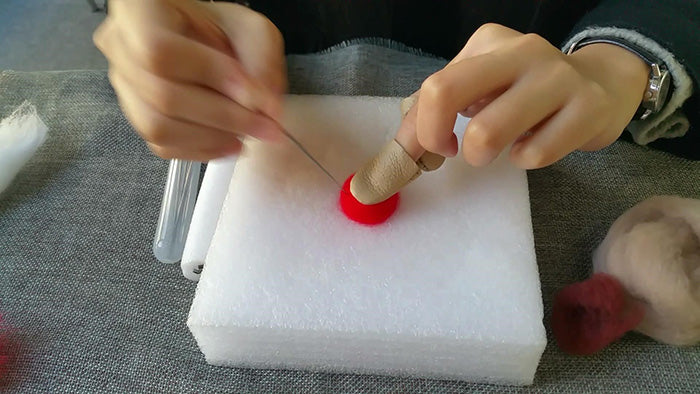 How to make needle felted potted mushroom