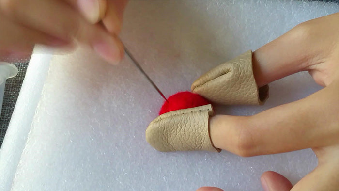 How to make needle felted potted mushroom