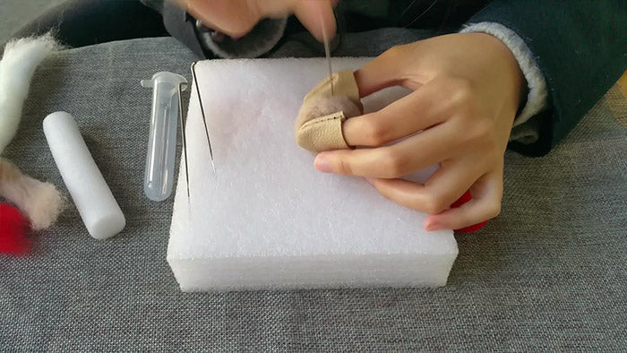 How to make needle felted potted mushroom