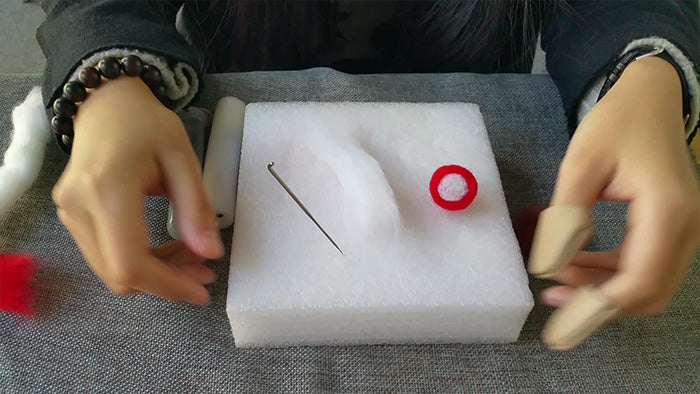 How to make needle felted potted mushroom