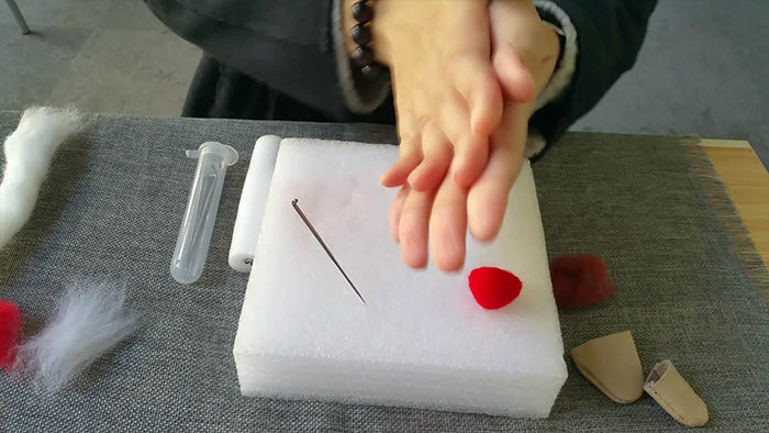 How to make needle felted potted mushroom