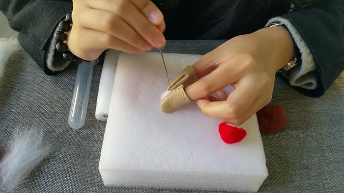 How to make needle felted potted mushroom