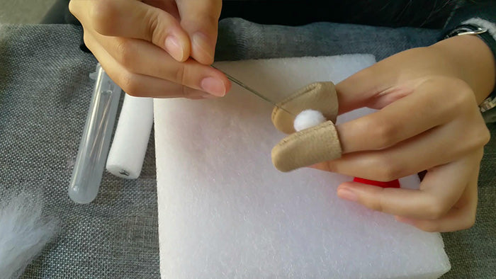 How to make needle felted potted mushroom