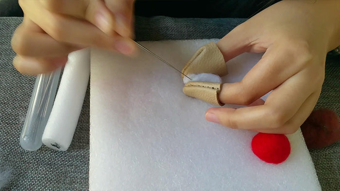 How to make needle felted potted mushroom