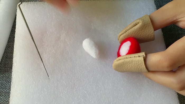 How to make needle felted potted mushroom