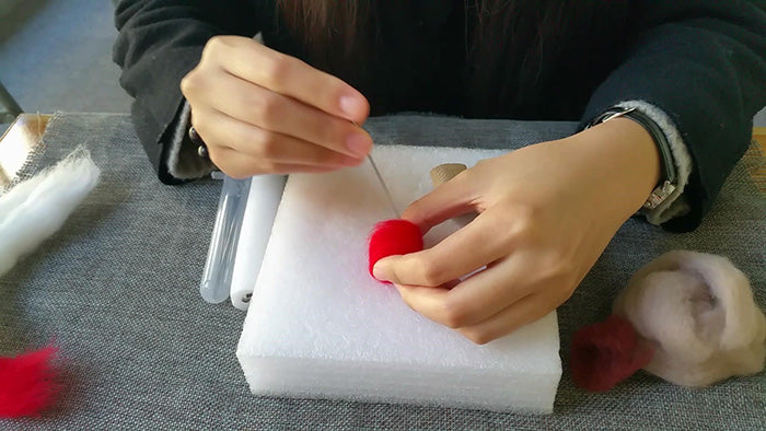 How to make needle felted potted mushroom