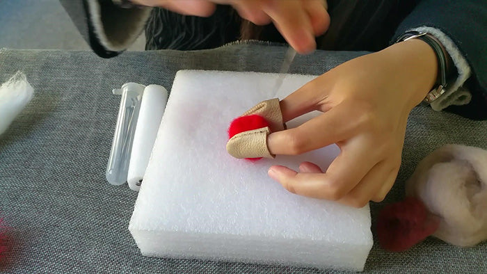 How to make needle felted potted mushroom