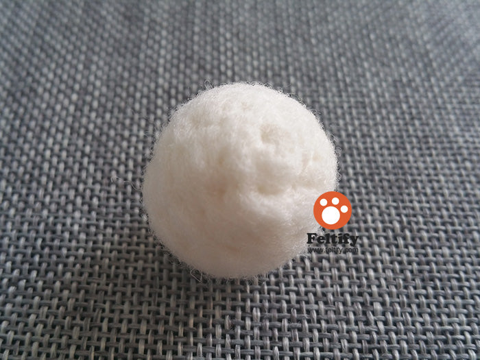 How to make needle felted wool ball with short fiber wool？ – Feltify