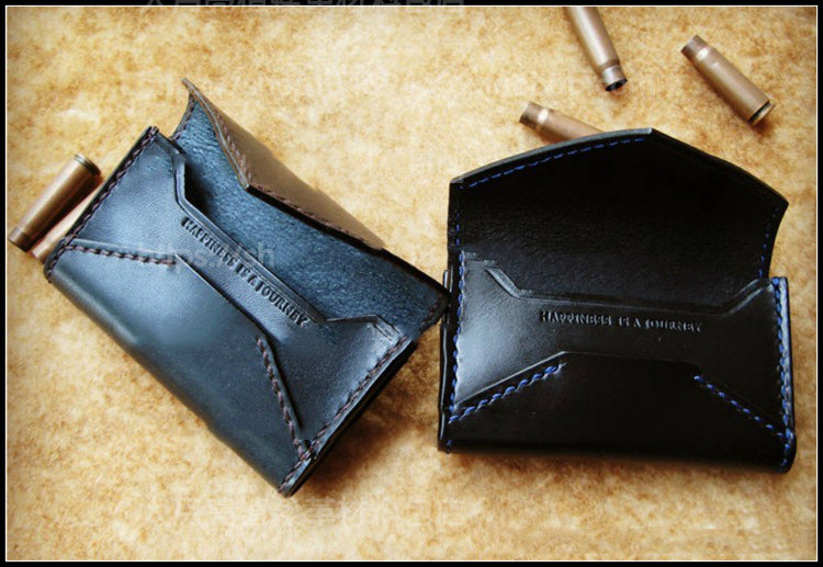 Leather Pattern Leather Card Wallets Pattern Envelope Coin Holder Leat –  Feltify