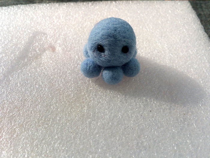 How to make needle felted wool animals Octopus