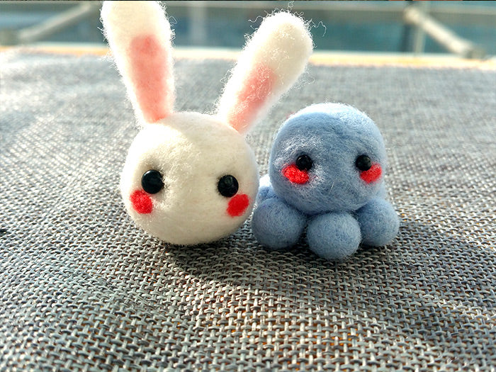 How to make needle felted wool animals Octopus