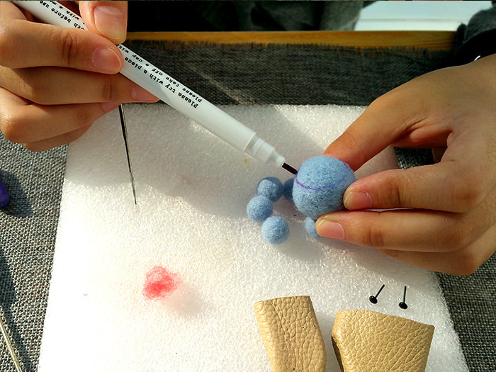 How to make needle felted wool animals Octopus