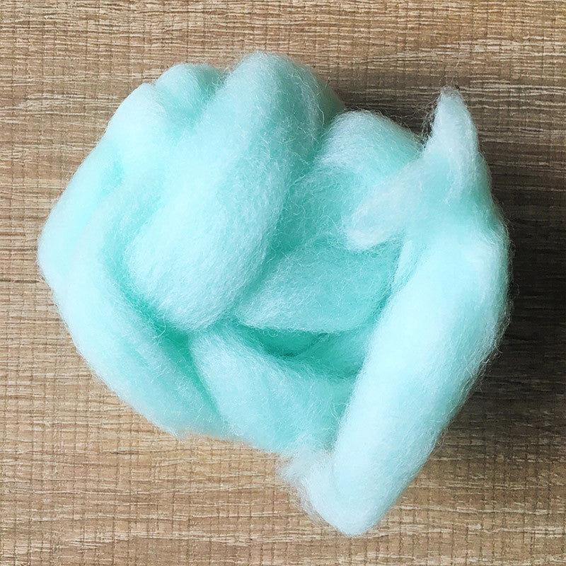 Needle felted wool felting wind blue wool Roving for felting supplies –  Feltify