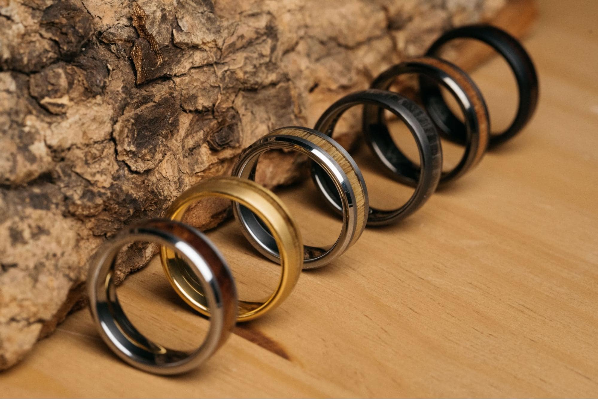 Image of reclaimed wood rings by Original Grain