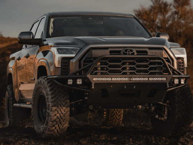 C4 Fabrication Hybrid Front Bumper on a 3rd Gen Tundra