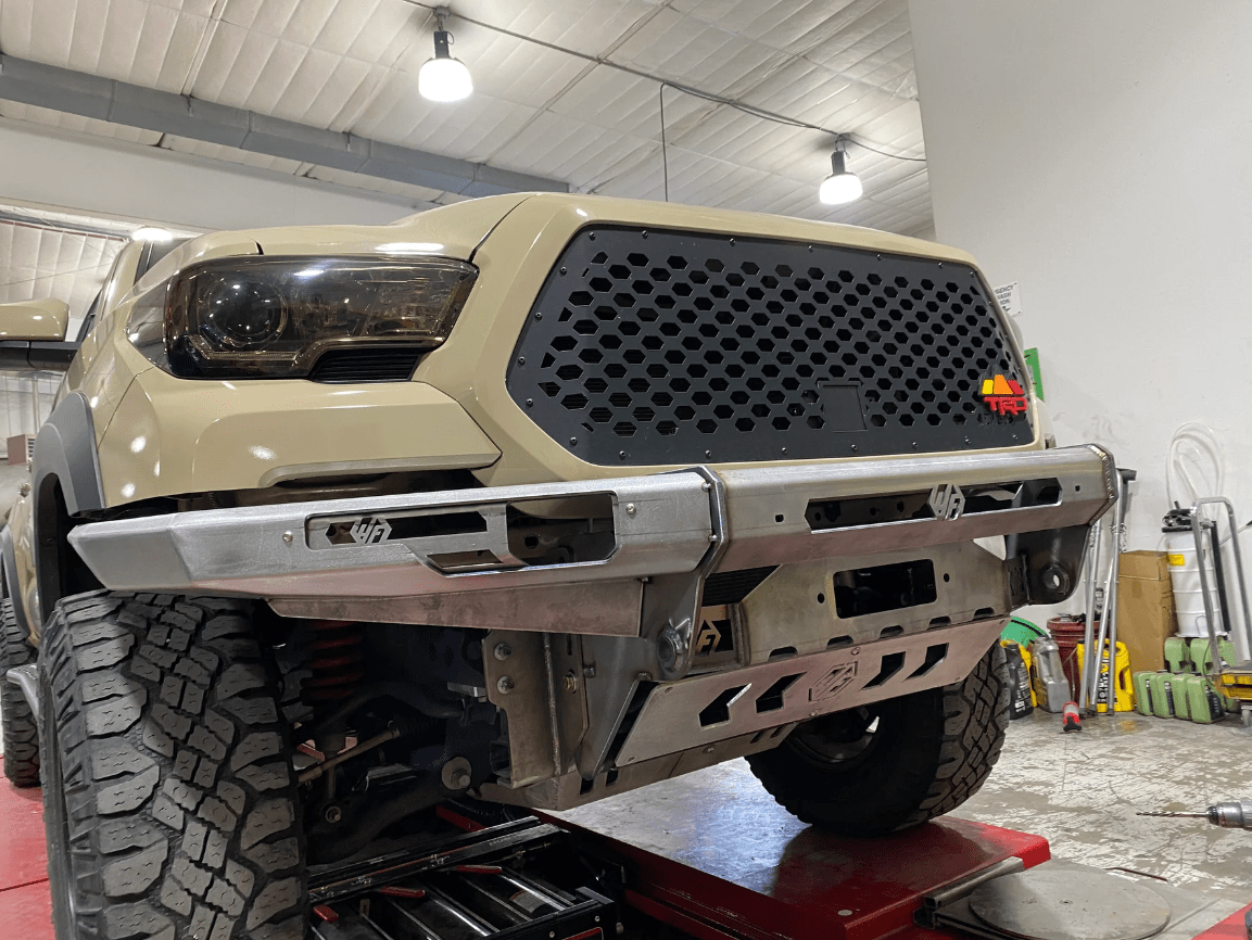 Hefty Fabworks Steel High Clearance Front Bumper Tacoma