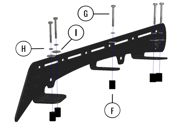Prinsu Tacoma rack installation diagram