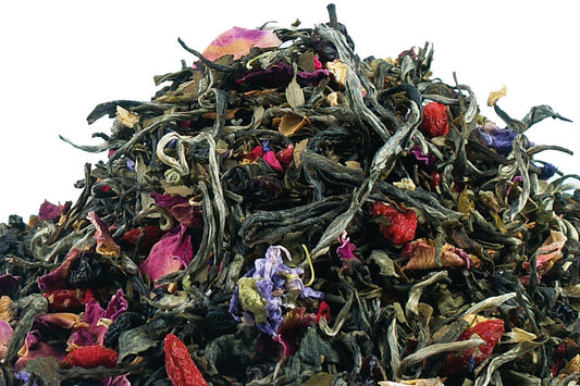  Ceremonie - Caja de regalo de té de alta calidad, 30 unidades,  5 bolsas de malla envueltas individualmente de 5 sabores ricos de tés de  hierbas y mezclas de té por