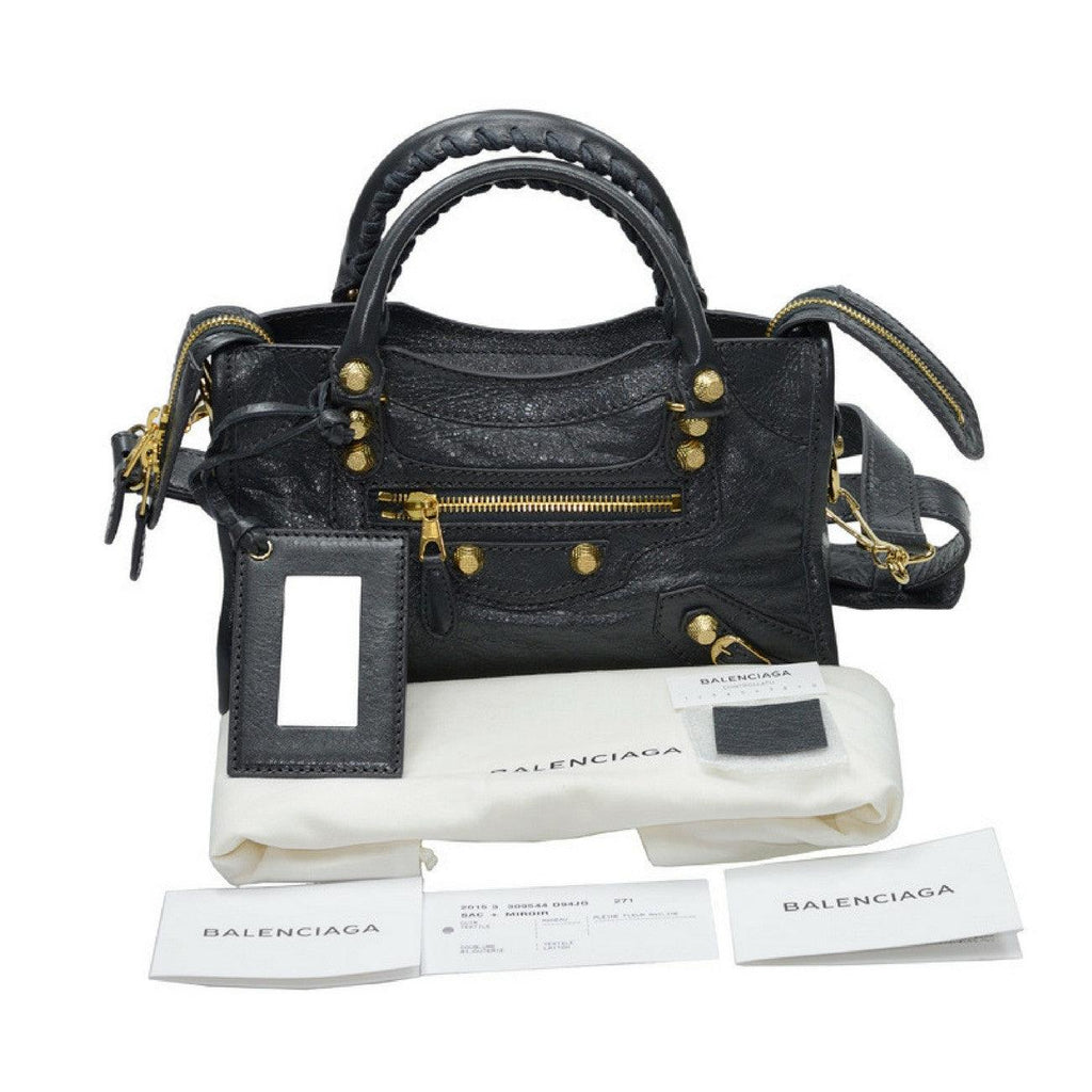 balenciaga giant 12 mini city leather tote