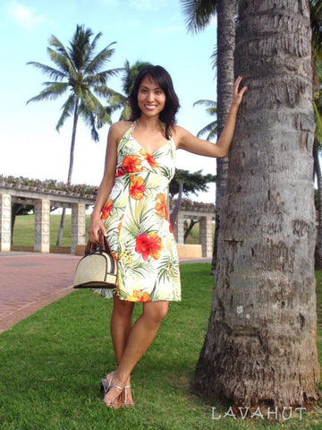 Napali Halter Hawaiian Dress