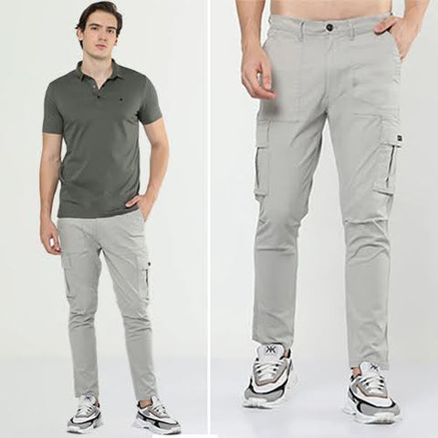 grey cargo pants for men - Aldeno