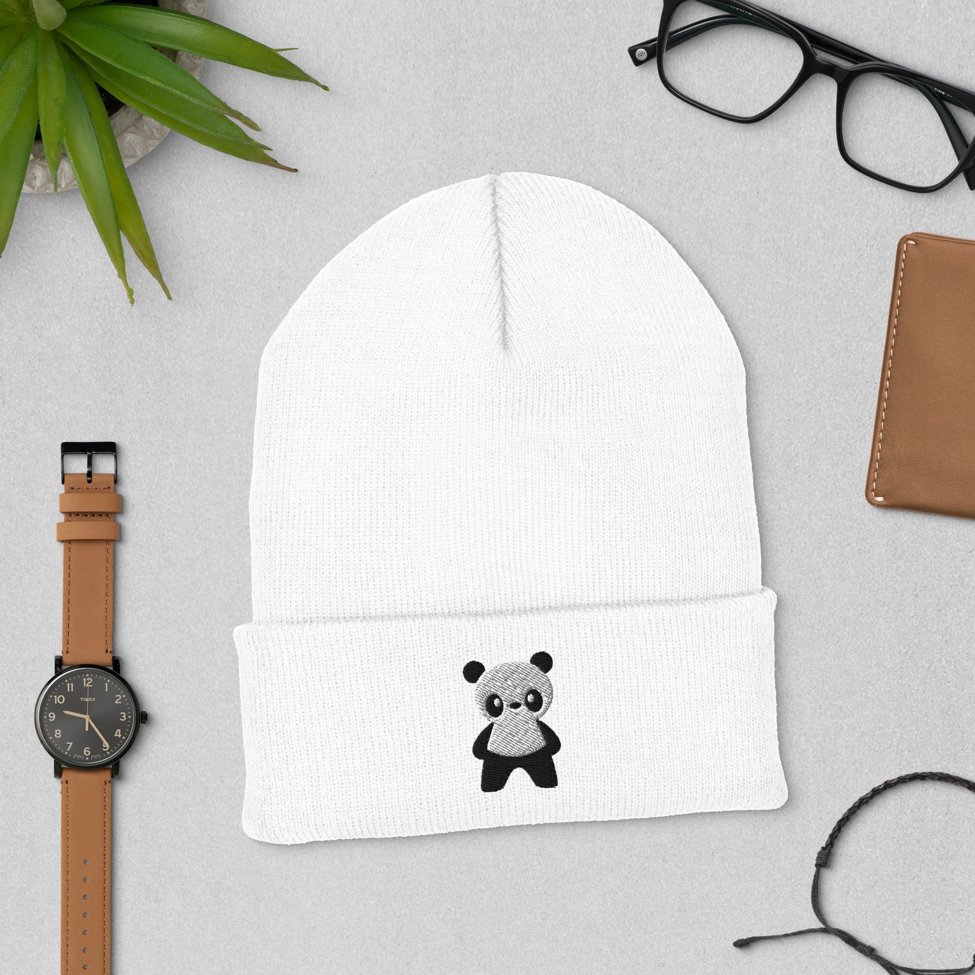 OMG Panda Cuffed Beanie