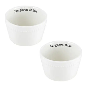 Longhorn Salsa and Guac bowl set - KRK home boutique