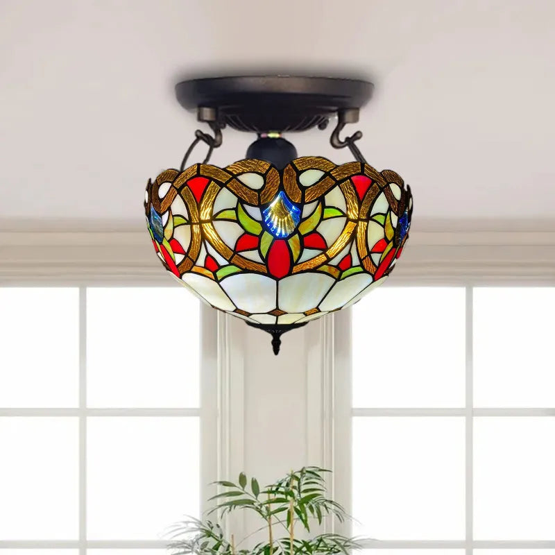 Daphne Tiffany Style Handcrafted Stained Glass Ceiling Light (6).webp__PID:30530e8f-79ad-49bd-9ecc-9966524cc825