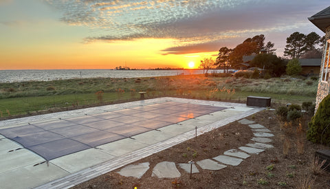 Sunset view from deck