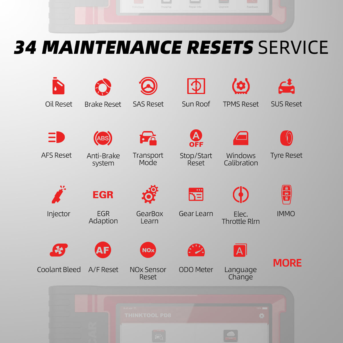 Thinkcar THINKTOOL PD8 Professional Car Diagnostic Tool – THINKCAR®  Official Site