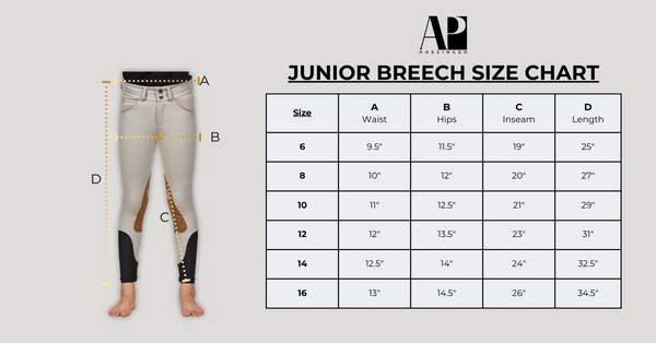 JR Breech Size Chart