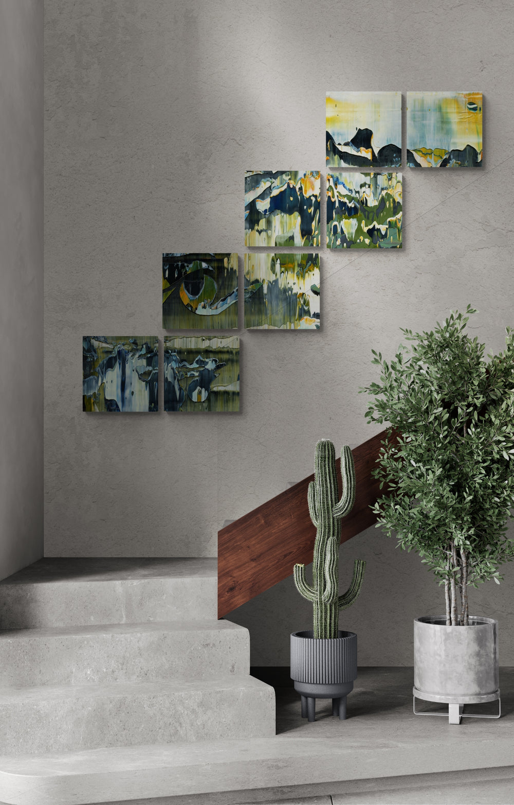 Modern art living room - Green - Scales.jpg