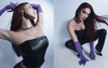 Iris Mittenaere wearing black leather pants from Jitrois and a black leather Jitrois top