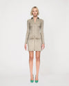 Photo of Agatha stretch suede dress in pebble grey by Jitrois