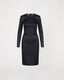 Product photo of Ava stretch leather dress in black by Jitrois