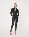 Photo of F1 stretch leather jumpsuit in black by Jitrois