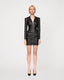 Photo of a Faubourg stretch leather dress in black by Jitrois