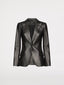 Product photo of a Kate woman leather blazer in black by Jitrois