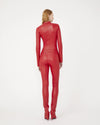 Photo of Kill stretch leather jumpsuit in red by Jitrois