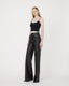 Photo of Lauda lambskin leather flared pants in black by Jitrois