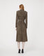 Photo of Melina long leather trench coat in taupe grey by Jitrois