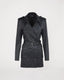 Product photo of Melina stretch leather trench in black by Jitrois