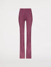 Product photo of a Niki stretch suede pants in burgundy by Jitrois