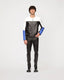Photo of Triumph stretch leather jacket in three-tone by Jitrois