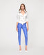 Photo of Wynn stretch leather pants in cobalt blue by Jitrois