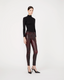 Photo of Wynn skinny stretch leather pants in red skin jean by Jitrois