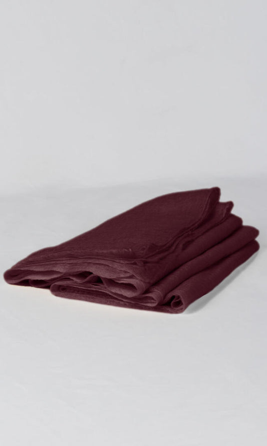 Two-Tone Red Cashmere Shawl - Ideal for Air-Conditioned Spaces