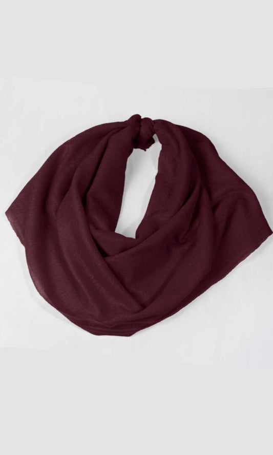 Two-Tone Red Cashmere Shawl - Ideal for Air-Conditioned Spaces