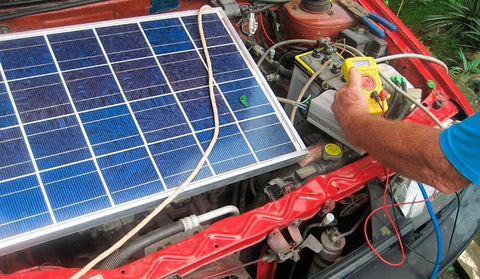 Testing and commissioning undertaken at the end of a solar panel install